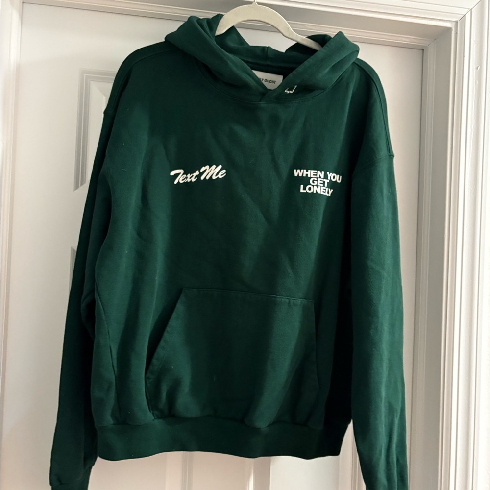 LONELY GHOST Forest Green Hoodie